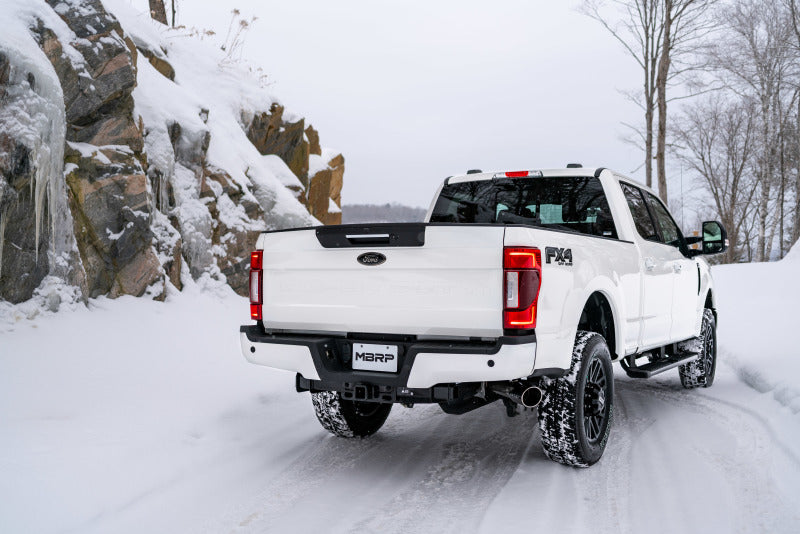MBRP Armor BLK Series Cat Back Exhaust for 2017-2024 Ford F-250/350 Super Duty 6.2L/7.3L - Black Finish