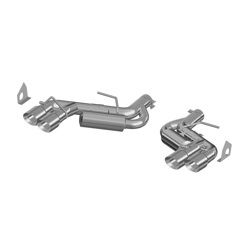 MBRP Performance Exhaust: 2016 - 2024 Chevy Camaro V8 6.2L 6spd 3in T409 Race Dual Axle Back with 4.5in Quad Dual Wall Tips