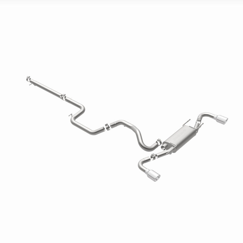 MagnaFlow 2010 - 2013 Mazda 3 2.5L Hatchback: Split Rear Exit Stainless Cat Back Performance Exhaust - Unleash Your Ride!