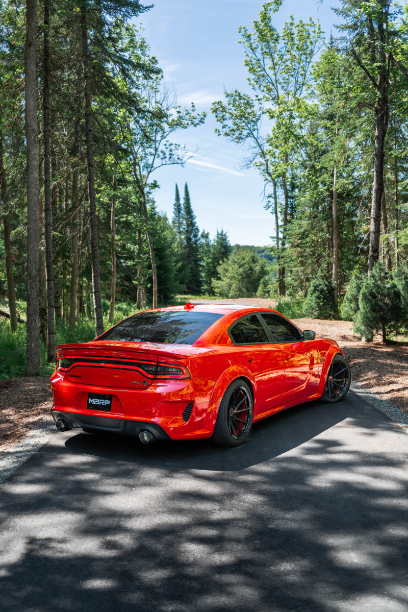 MBRP Race-Ready Cat-Back Exhaust for 2017 - 2021 Dodge Charger 5.7L/6.2L/6.4L with Dual Carbon Fiber Tips