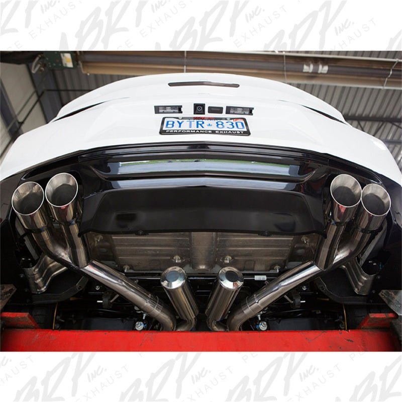 MBRP Performance Exhaust for 2016 - 2024 Chevy Camaro V8 6.2L 6spd: 3in T409 Race Dual Cat Back with 4.5in Quad Dual Wall Tips