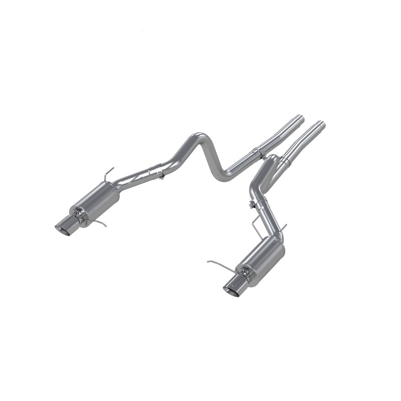 MBRP 2011 - 2014 Ford Mustang GT 5.0L Dual Split Rear Street Version T409 3in Cat Back Exhaust System: Unleash Performance!