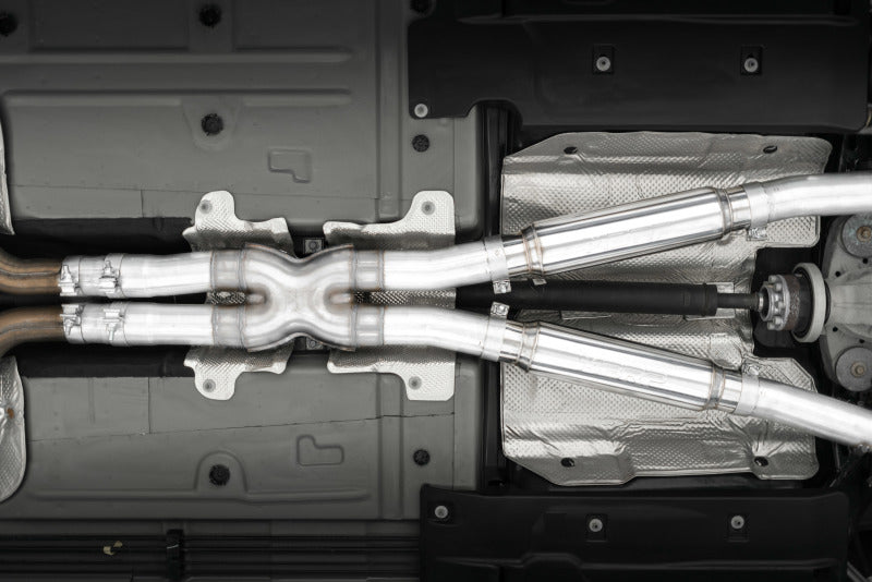 MBRP Carbon Fiber Quad Tip T304 Catback Exhaust for 2015 - 2023 Dodge Challenger 5.7L/6.2L/6.4L