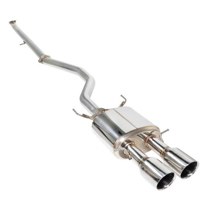 Remark 2017 Civic Si 4 Door Sedan - Stunning Cat Back Exhaust with Stainless Double Wall Tip (Non - Resonated)