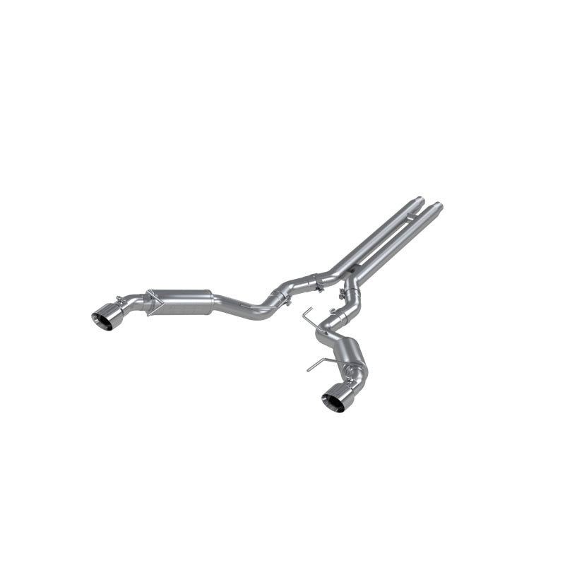MBRP 2015 - 2017 Ford Mustang GT 5.0 3 - inch Cat - Back Dual Split Rear Race Version with 4.5 - inch T409 Tips