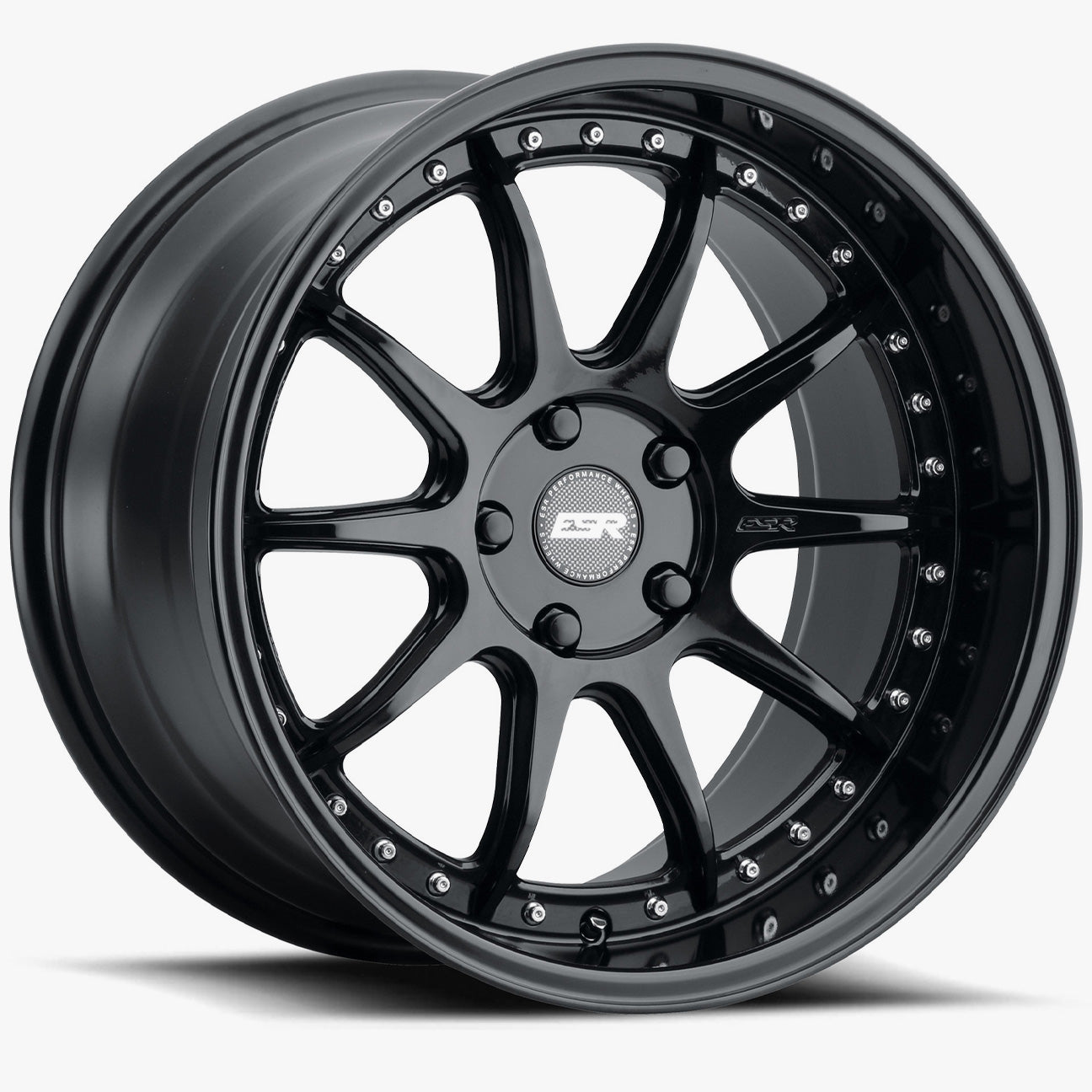 ESR CS12 18x9.5 5x115 Custom Drill ET35 Gloss Black Wheels - Upgrade Your Ride Now!