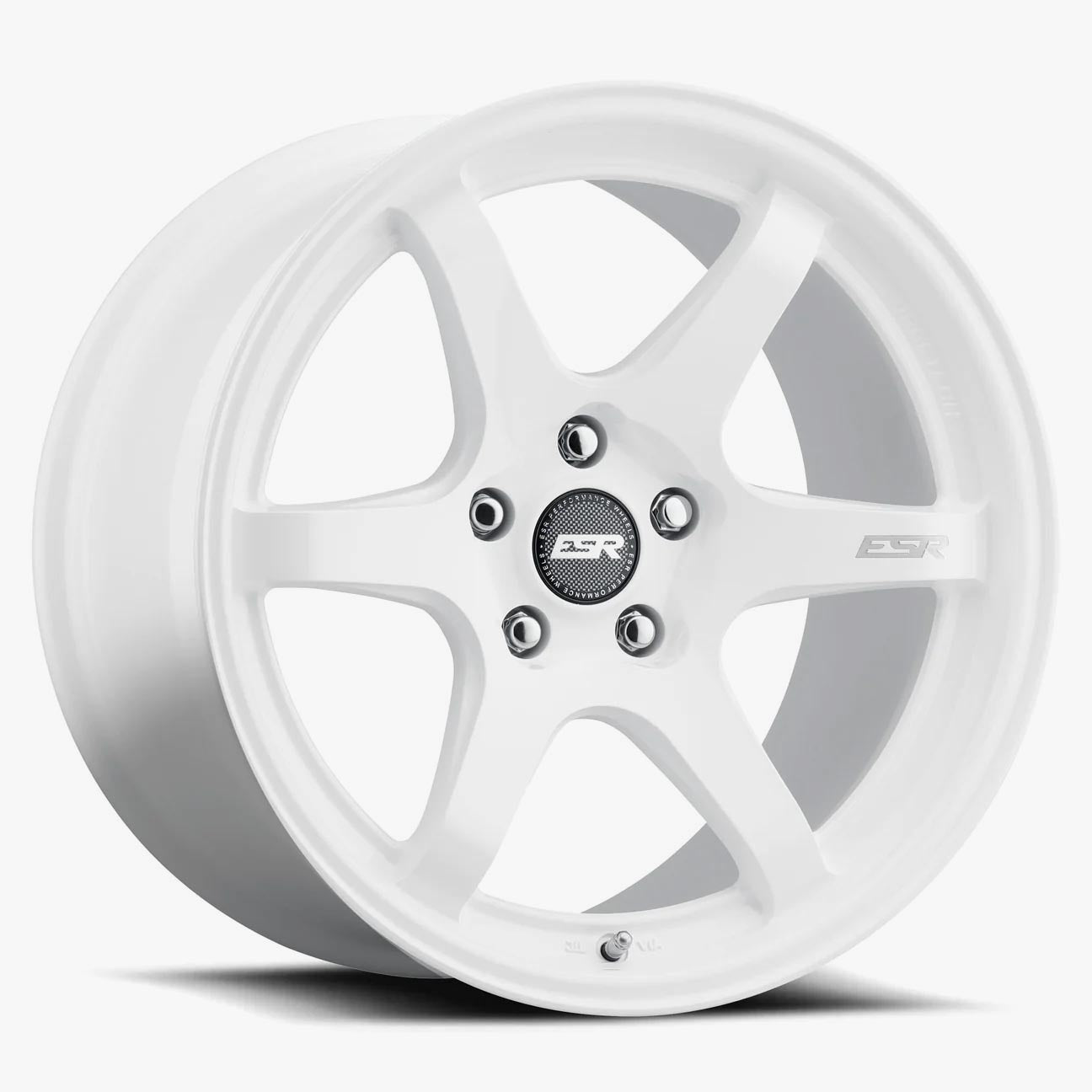 ESR APX6 19x10.5 5x110 (Custom Drill) ET22 Gloss White - Stunning Wheels for Your Ride