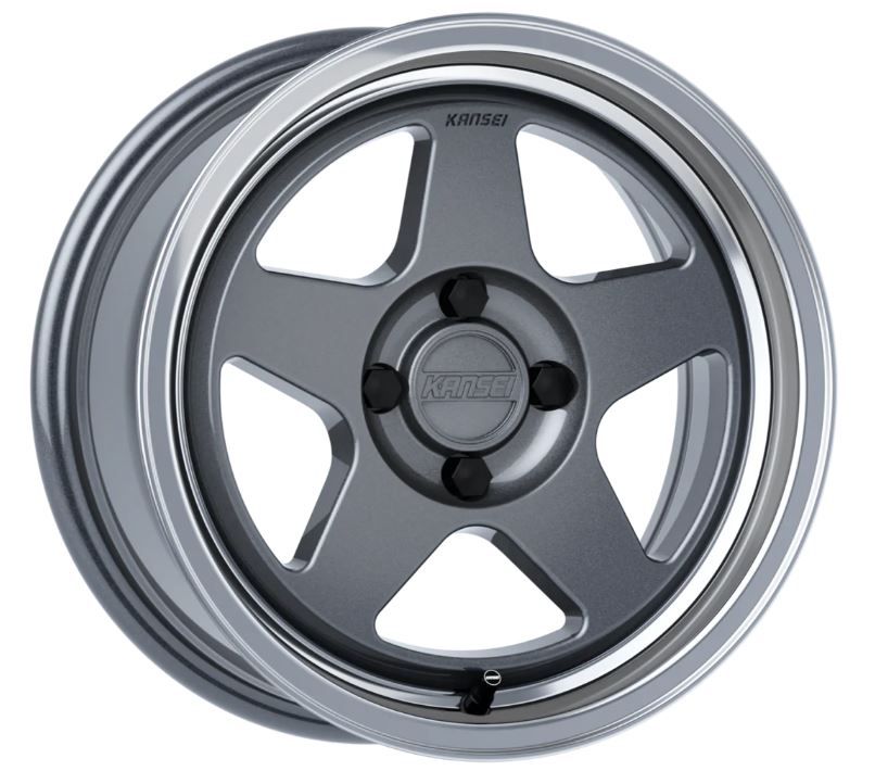 Kansei KNP 15x7 4x100 ET0 73.1 Gunmetal /Machined Lip