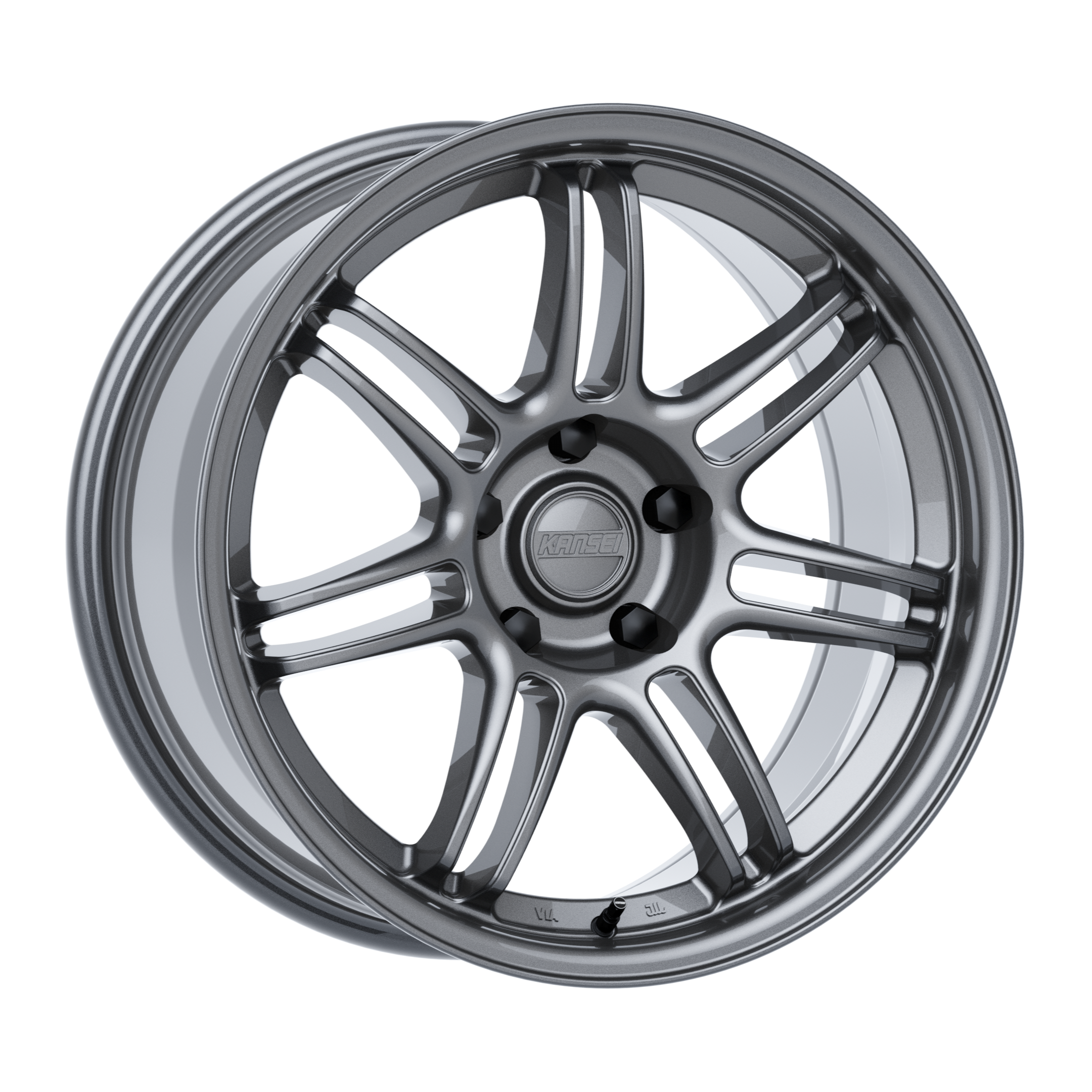 Stunning Kansei SEVEN 18x9 5x100 ET22 73.1 Gunmetal Wheels - Upgrade Your Ride Now!