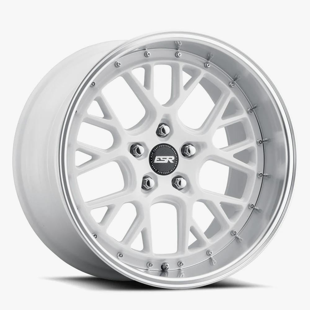 ESR CS11 19x9.5 5x114.3 (Custom Drill) ET35 Gloss White / Machined Lip - Stunning Custom Wheels