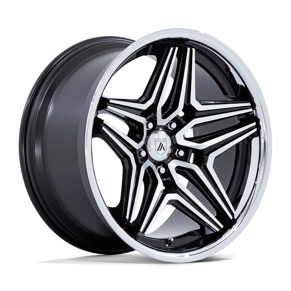 Stunning Asanti Black AB046 DUKE 22X9 Wheels - Gloss Black Machined Finish!